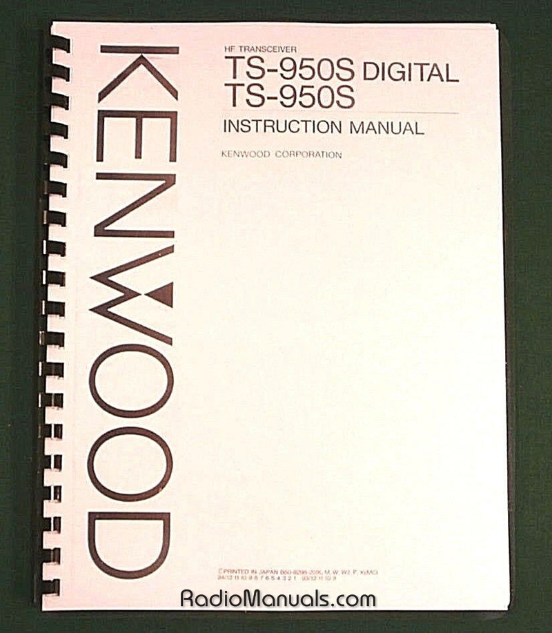 Kenwood TS-950S Instruction Manual